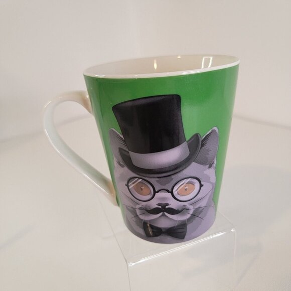 Christopher Vine Australia Presents THE MOB Oliver Chartreux Tabby 16 OZ Mug - Picture 1 of 6
